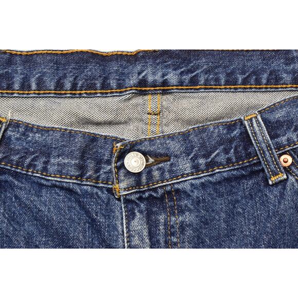 Levi's Men's Size 42 Zip 505 Regular Fit Denim Shorts Blue Waterless Cotton - Picture 5 of 8